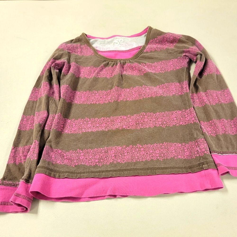 SO Size 7/8 Striped Long Sleeve Shirt